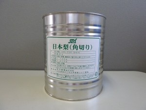 STK日本梨 角切1号缶 正面①